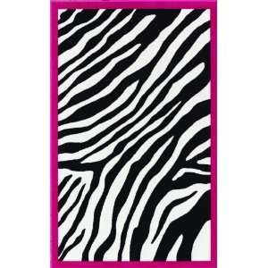   Animal Prints Area Rugs Black 4 5 x 6 9 Zebra: Furniture & Decor