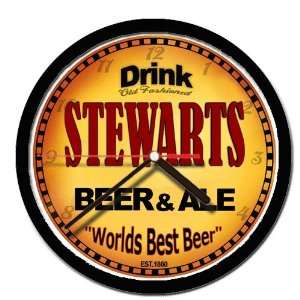  STEWARTS beer and ale cerveza wall clock: Everything Else