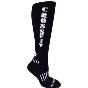   Knee High Black with White Ultimate CrossFit Socks: Sports & Outdoors
