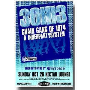  3OH!3 Poster   Concert Flyer for Streets of Gold Tour 