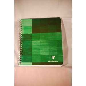  Clairefontaine Green 6 x 8.25 Ruled, Spiral Notebook 
