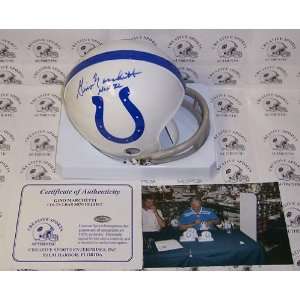  Gino Marchetti Hand Signed Colts Mini Helmet Everything 