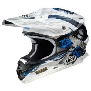  Shoei VFX W TC 2 White Grant Motocross Helmet   Size 