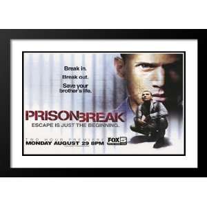  Prison Break (TV) 20x26 Framed and Double Matted TV Poster 