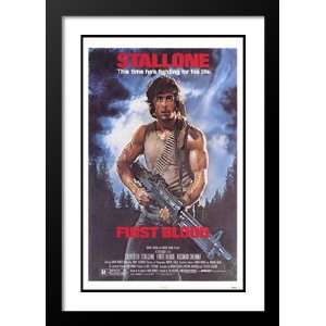 Rambo First Blood 32x45 Framed and Double Matted Movie Poster   Style 