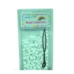  Hair Beads white 200ct: Beauty