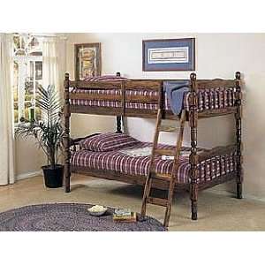    Acme Furniture Walnut Finish Bunk Bed 02300: Home & Kitchen