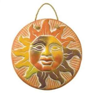  Terra Cotta Sun Face Plaque: Home & Kitchen