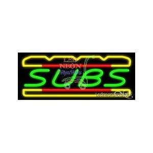  Subs Neon Sign 13 Tall x 32 Wide x 3 Deep: Everything 