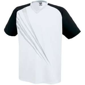  High Five STINGER Custom Soccer Jerseys WHITE/BLACK/SILVER 