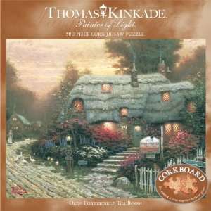 500 Piece Thomas Kinkade Cork Puzzle: Toys & Games