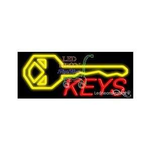  Keys Logo Neon Sign 13 Tall x 32 Wide x 3 Deep 