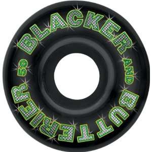  Girl Blacker & Butterier 50mm Black Skate Wheels: Sports 