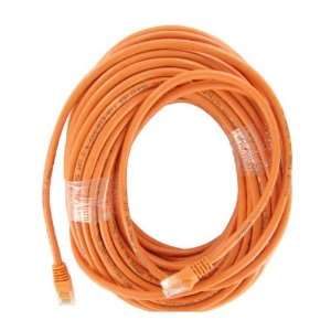  100 FT CAT6 500MHZ UTP Patch Cord with Molded Boot, Orange 