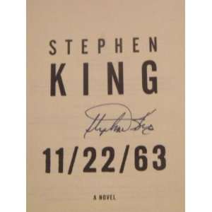 Stephen King Signed Copy 11/22/63 Book 1st Edition New Autographed In 