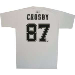  Pittsburgh Penguins Sidney Crosby Captain White T Shirt 