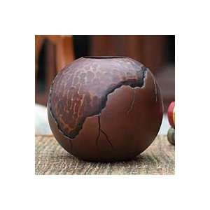  NOVICA Mango wood vase, Prehistory