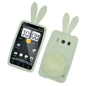  Bunny Cover Case for HTC EVO 4G, White: Cell Phones 