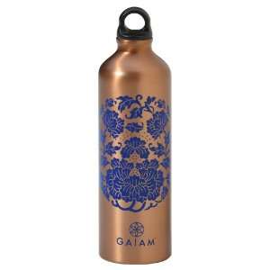  Gaiam 750ml Aluminum Water Bottle (Bronze Medallion, Poly 