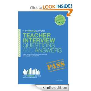Teacher Interview Questions and Answers (The Testing Series) Antony 