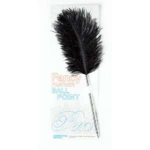   Arrivals Fancy Black Feather Pen (132 1): Office Products