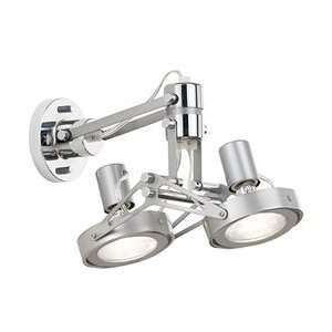   Aluminum Technos 4 Sconce 2Lt Satin Aluminum Chrome