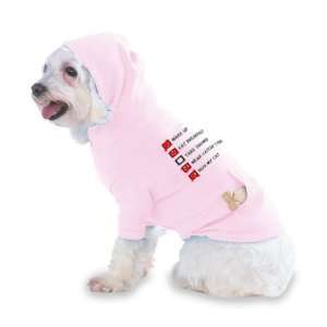 HUG MY CAT CHECKLIST Hooded (Hoody) T Shirt with pocket for your Dog 