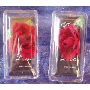  Red Rose Pin: Jewelry