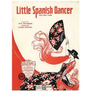   5cm) Fridge Magnet Sheet Music Little Spanish Dancer: Home & Kitchen