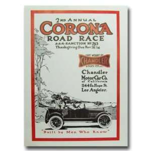  1914 Corona Road Race Program Poster Print