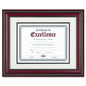  World Class Document Frame w/Certificate, Rosewood, 11 x 
