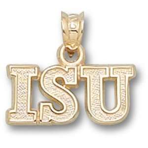  Indiana State ISU Pendant (Gold Plated): Sports 