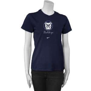   Butler Bulldogs Ladies Navy Blue Team Logo T shirt