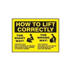 HOW TO LIFT CORRECTLY THE RIGHT WAY! THE WRONG WAY!  (W/GRAPHIC 
