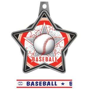  Hasty Awards All Star Insert Custom Baseball Medals SILVER 