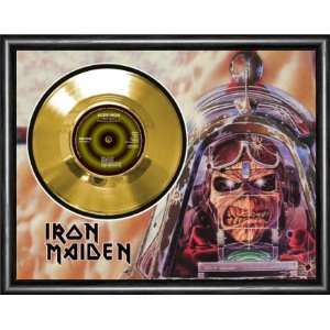 Iron Maiden Aces High Framed Gold Record A3: Musical 
