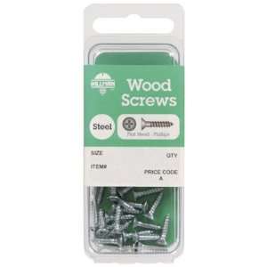  Cd/4 x 20: Hillman Zinc Plated Steel Wood Screws (5849 