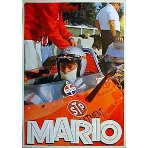    Vintage Racing Poster   Late 60s Mario Andretti