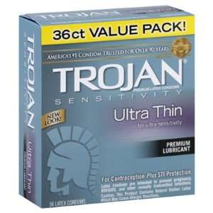   Condom Sensitivity Ultra Thin Lubricated 36s: Health & Personal Care