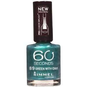  Rimmel 60 Seconds Nail Polish, 819 Green with Envy: Beauty