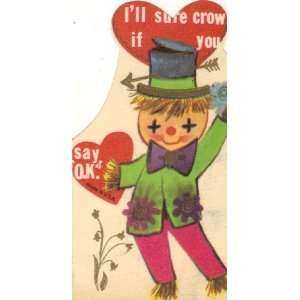   Vintage Valentine Card Ill Sure Crow If You Say Ok: Everything Else