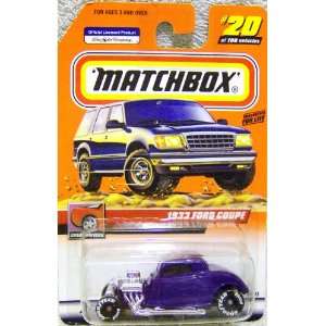  Matchbox 1999 Series Issue # 20/100 1933 Ford Coupe  1/64 