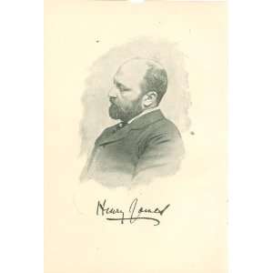  1892 Print Author Henry James: Everything Else