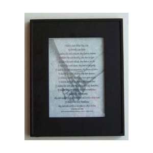  Children Learn What They Live Poem Black framed