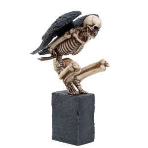  Angel of Death Skull Statue Cold Cast Resin Figurine: Home 