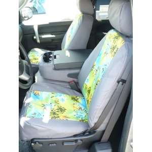   Side Impact Airbags, Waterproof Gray Endura with Aloha Blue Neoprene