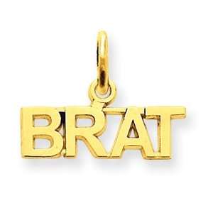   14k Talking   Brat Charm   Measures 12.2x15.7mm   JewelryWeb: Jewelry