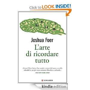 arte di ricordare tutto (Il Cammeo) (Italian Edition) Joshua Foer 