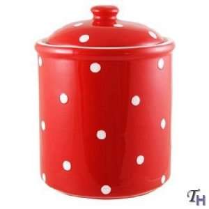  Spode Baking Days Covered Jar   Red