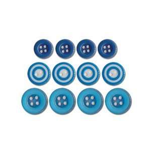  Queen and Company   Baby Buttons   Blue: Arts, Crafts 